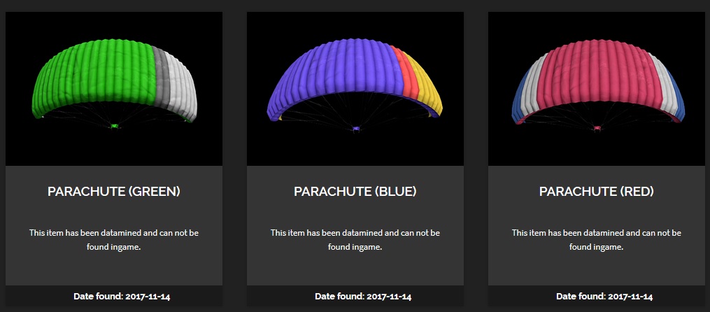 Цвет парашюта в PUBG